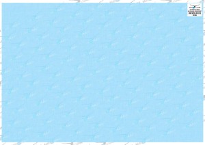 Decals pale blue linen